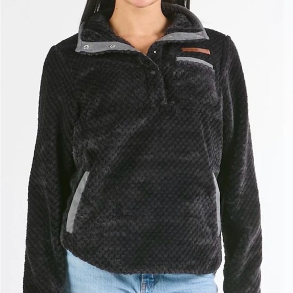 Simply Southern Tops - Women’s Simply Southern Charcoal Soft Fleece Pullover Size L